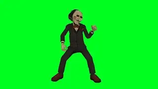 Saw dancing green screen