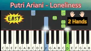 Putri Ariani | Loneliness  | AGT | piano tutorial Level 1 - Easy