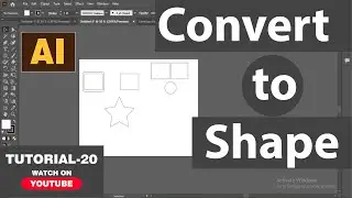 How to Convert Stroke / Path to Object in Adobe Illustrator? | Tutorial-20