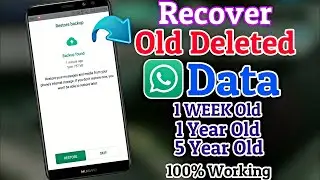 How To Backup/Restore GBWhatsapp Old Deleted Data In 2023 | GBWhatsapp Data Recovery Without Backup