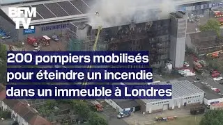 Londres: 200 pompiers mobilisés pour éteindre un incendie dans un immeuble