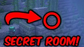 Minecraft Secret Room In The Ocean Ruins!