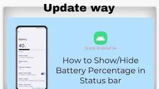 How to change battery percentage on android device 2024 || Hriant360