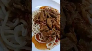 Сытный ужин на скорую руку. Сочная свинина #shorts #еда