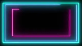 Frame animated free, Neon Light Frame no copyright, animated border, glowing frame, frame video 60