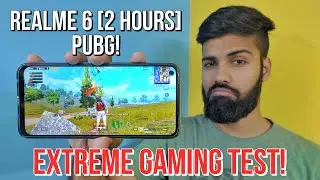 Realme 6 (60 FPS) PUBG Test with GFX Tool | Battery Drain Test | Heating Test ! 😏