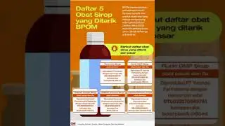 Info penting, inilah daftar 5 obat sirup yang ditarik BPOM