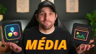 L’interface de l’onglet média - DaVinci Resolve