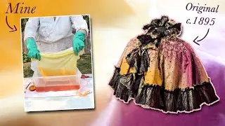 Ombré Dyeing my Victorian Silk Velvet Capelet || The Pansy Project