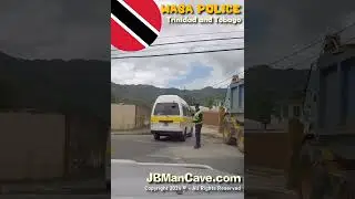 WASA POLICE Directs Traffic by Dump Truck in Trinidad and Tobago JBManCave.com #Shorts