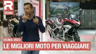 EICMA 2023 - The best touring motorcycles: Moto Guzzi, Moto Morini, Honda, Yamaha, and KTM