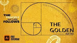 The Golden Ratio circle Design in Adobe illustrator |For Digital Art