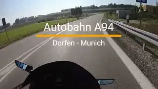 A94 Dorfen  Munich, normal ride, 290 km/h top speed