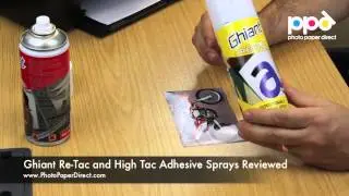 Ghiant Re Tac and High Tac Adhesive Sprays Reviewed