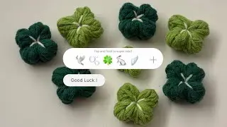튜토리얼) 나만의 작은 행운, 뜨개 네잎클로버 만들기 🍀