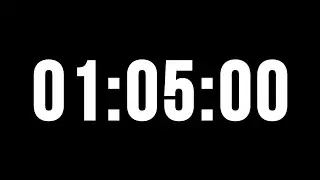1 Hour 5 Minute Timer with Alarm (Countdown)