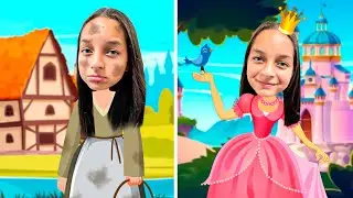 LAILA FINGE BRINCAR DE SER PRINCESA CINDERELA | TIO LUCAS E LAILA SHOW
