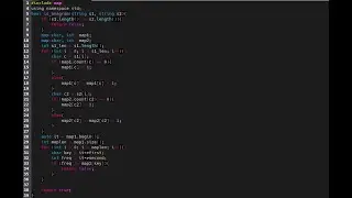 Using C++ on Gentoo with Vim solution to checking if a string is an anagram.