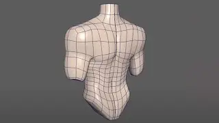 Torso low poly modeling in Maya | Part 2