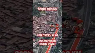 Istanbul Marathon 2024: fly over the marathon course! Video of the race path.