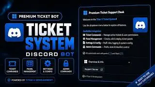 Build a Professional Discord Ticket Bot with Components V2! — Free Source Code & Setup | 2026