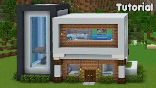 Minecraft Tutorial: How to Build a Modern Underground House - Easy #9