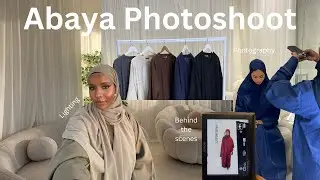 BTS of My Abaya Brand Photoshoot 🎀 Small Business Day In The Life