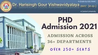 phd admission 2021 | central university phd admission 2021 |phd notification 2021
