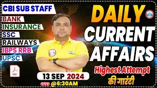 Daily Current Affairs | 13 September Current Affairs | The Hindu News Paper Analysis By Piyush Sir