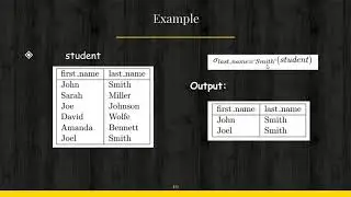 Relational Algebra Part 2