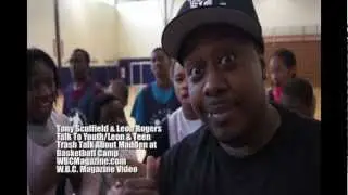 WGCI's Leon Rogers and Teen Trash Talk About Madden 2K13 at Will Bynum's Elite Basketball Camp