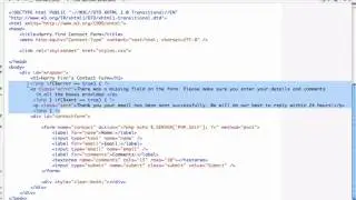 PHP+HTML Contact form tutorial