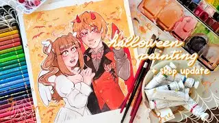 Kyoru halloween redraw ☆ draw this again ft. shop update!!