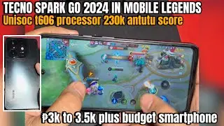 HANDCAM GAMEPLAY OF TECNO SPARK GO 2024 IN MOBILE LEGENDS - 3k plus budget smartphone