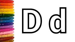 Alphabet drawing D to d easy - Abcd Song - Learn for Kids