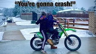 Dirt Bike Riding in the Snow! | Vlog 007