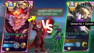 DYRROTH vs META SUN THE NEW KING OF EXP LANE?! (he target locked me) - MLBB
