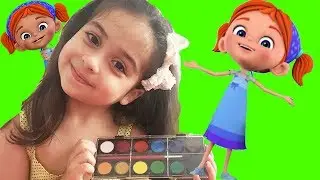 Elifin Düşleri Çizgi Film Karakteri ile Renkleri Öğreniyorum Boyama Videosu - Elanın Renkleri
