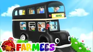 Wheels On The Bus  | Bus Cartoon Videos For Children by Farmees