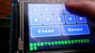 Arduino Mega + TFT LCD SSD1289 + UTFT/UTOUCH library - Button test