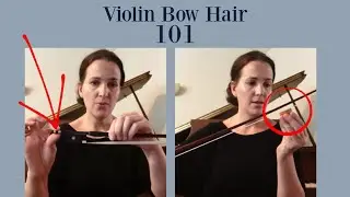 How to tighten and loosen the violin bow hair & apply rosin