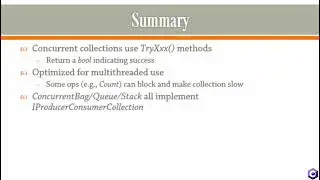 Concurrent Collection Summary C# Part #17