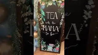 I transformed my dining room into a tea room for my sister’s baby shower. #diy #teaparty