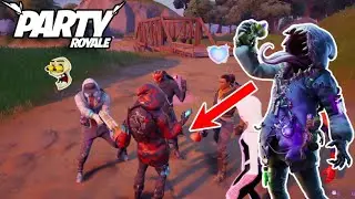 Emote Battle Using The Big Mouth Skin In Party Royale