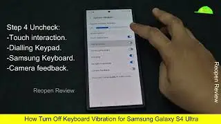 How to Turn Off Keyboard Vibration for Samsung Galaxy  S24 Ultra?