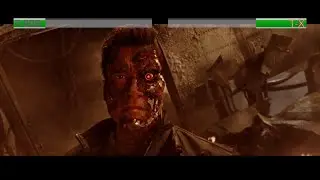 T-800 vs T-X...with healthbars