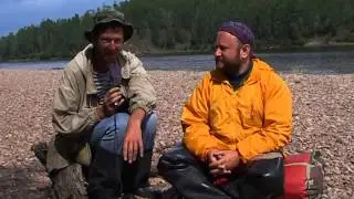 Препятствия в русле горной реки