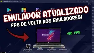 NOVA VERSÃO DO BLUESTACKS 5 PARA FREE FIRE | + FPS E MENOS LAG | LINK PARA DOWNLOAD NA DESCRIÇÃO!!!