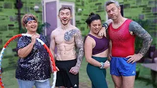 FAMILY 'GYMNASTICS CHALLENGE' FROM HOME! | Lockdown Vlog 2