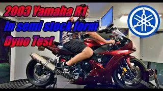 2003 Yamaha R1 dyno test in stock form